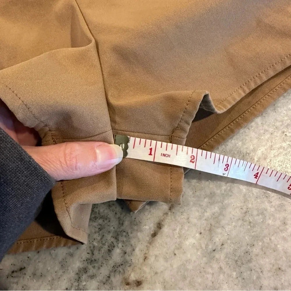 Love Tree Womens High Waisted Camel Button Detail w/ Pockets Shorts Size Medium - Picture 8 of 9